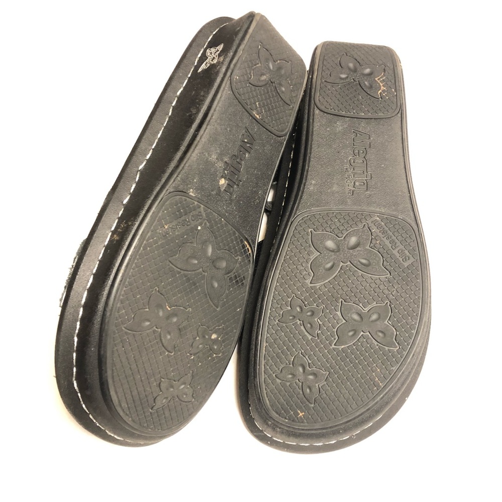 Alegría Kle black snake skin print leather sandals - Picture 6 of 7
